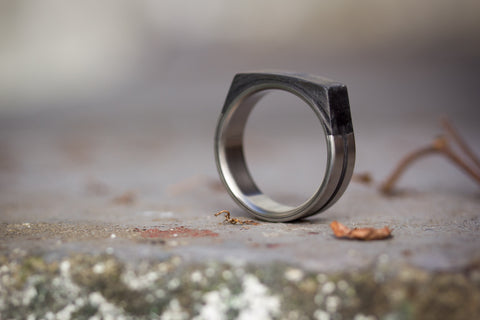 Anillo de Titanio y Fibra de Carbono (00321_7N)