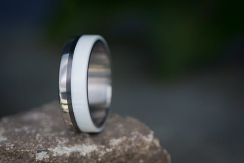 Anillo de Titanio, Fibra y Corian (03401_7N)