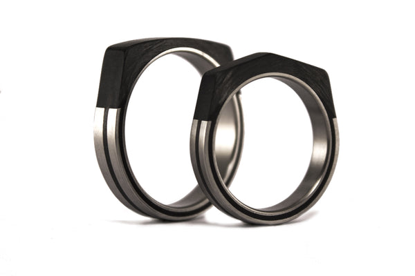 Set alianzas Titanio y Fibra de Carbono (00320_4N_00321_7N)