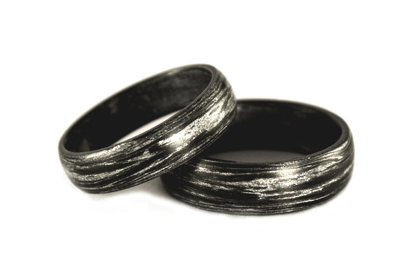 Set alianzas Fibra de Carbono silver (00102_4N7N)