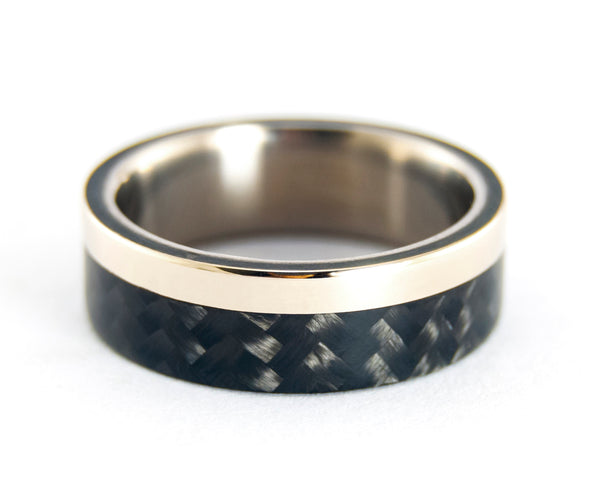 Alianzas de Titanio y Oro18k con Fibra de Carbono (00520_7N5N)