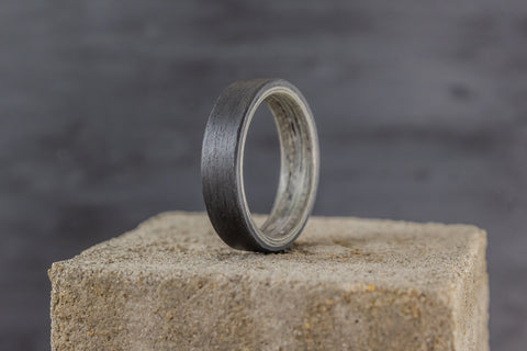 Anillo Fibra de Carbono y Madera Gris Terso (00401_7N)