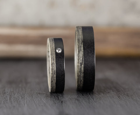 Set alianzas de Grafito y Madera Gris Terso (03500_6S7N)