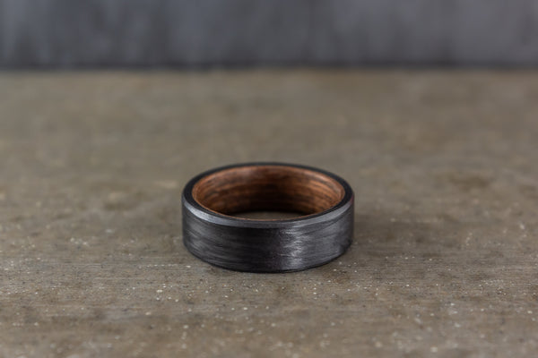 Anillo de Wengué y Fibra de Carbono (00407_7N)