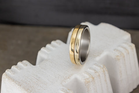 Anillo de Oro dos oros 18K (06555_5N)