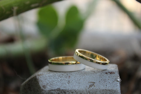 Alianzas de Oro y Corian 18k y Fibra de Carbono (00411_4N5N)