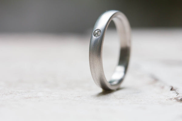 Anillo Titanio mate con Swarovski (00003_3S1)