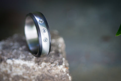 Anillo de Titanio y Fibra de Carbono (00302_4S_3_1)