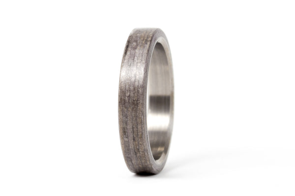 Anillo de Titanio y Madera Gris Terso (00500_4N)
