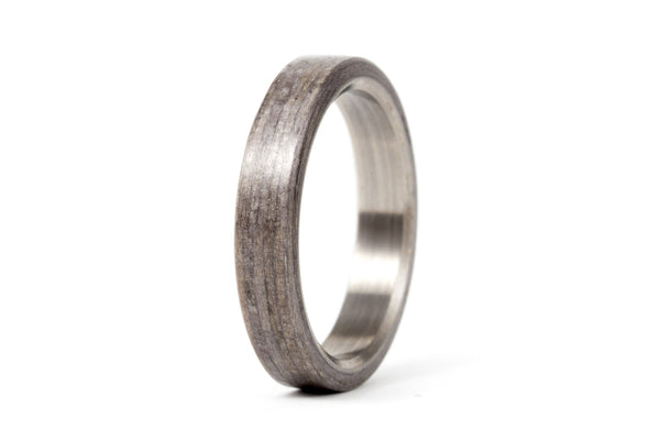 Anillo de Titanio y Madera Gris Terso (00500_4N)