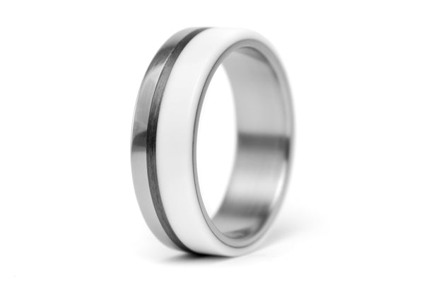 Anillo de Titanio, Fibra y Corian (03401_7N)