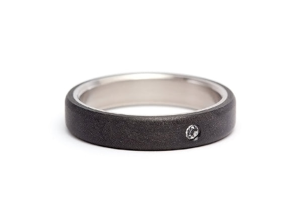 Anillo de Grafito y Titanio (01300_4S1)