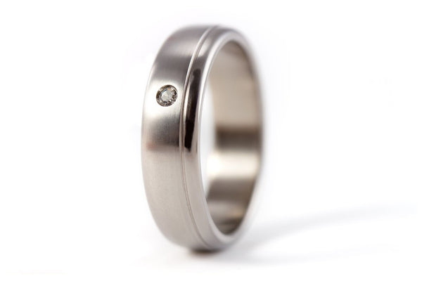 Anillo Titanio combinado con cristal (00015_5S1)