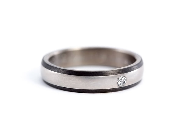 Anillo de Titanio y Fibra de Carbono (00302_4S1)