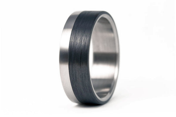 Anillo de Titanio y Fibra de carbono (00309_8N)