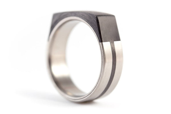 Anillo de Titanio y Fibra de Carbono (00321_7N)