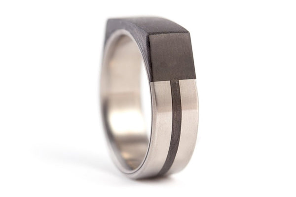 Anillo de Titanio y Fibra de Carbono (00321_7N)