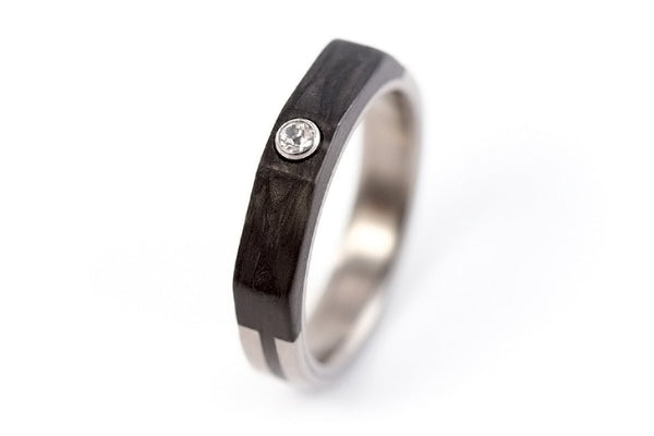 Anillo de Titanio y Fibra de Carbono (00322_4S)