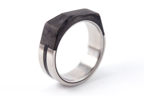 Anillo de Titanio y Fibra de Carbono (00329_7N)