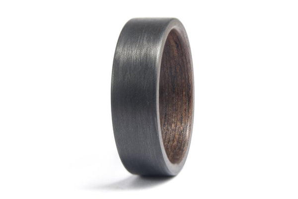 Anillo de Wengué y Fibra de Carbono (00407_7N)