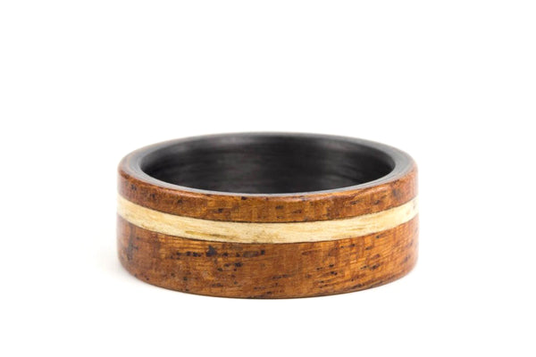 Anillo de Guatambú, Caoba y Fibra de Carbono (00417_8N)