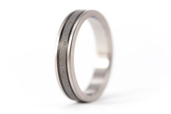 Anillo de Titanio, Concreto y Fibra de Carbono (00800_4N)