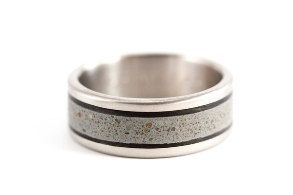 Anillo de Titanio, Concreto y Fibra de Carbono (00800_7N)