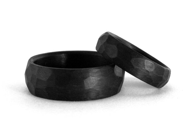 Set alianzas martilladas de Fibra de Carbono   (00111_5N_7N)