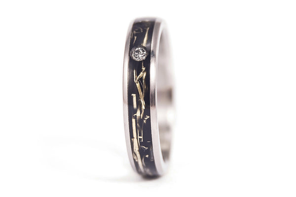 Anillo de Titanio y Bronce para mujer con Swarovski (05000_4S1)