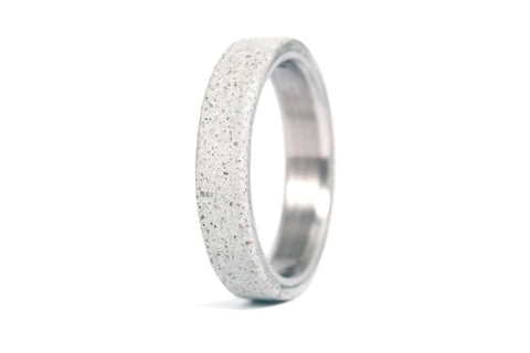 Anillo de Titanio y Concreto gris (00705_4N)