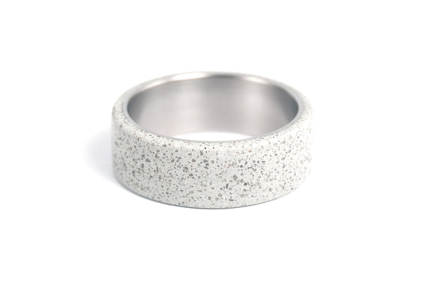 Anillo de Titanio y Concreto Gris (00705_7N)