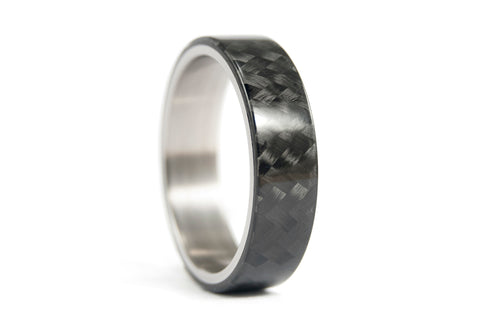 Anillo de Titanio y Fibra de Carbono (00312_6N)