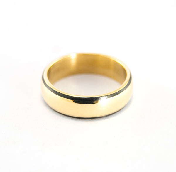 Alianzas de Oro amarillo 18k y Fibra de Carbono (00510_5N5N)