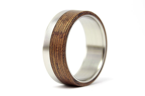 Anillo de Titanio y Wengué (00501_7N)