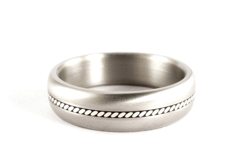 Anillo de Titanio y Plata (04100_7N)