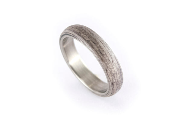 Anillo de Titanio y Madera Gris Terso (00506_4N)