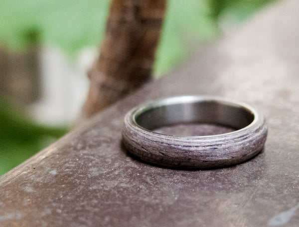 Anillo de Titanio y Madera Gris Terso (00506_4N)