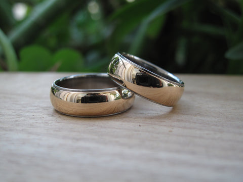Alianzas de Oro amarillo 18k y Titanio (00550_6N6N)