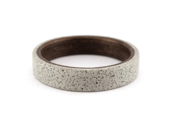 Anillo de Concreto gris y Wengue (00907_4N)