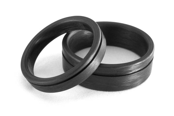 Set alianzas de Fibra de Carbono mate (00109_4N7N)