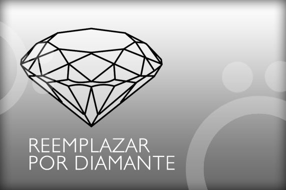 Opcional. Reemplazar Swarovski por diamante genuino