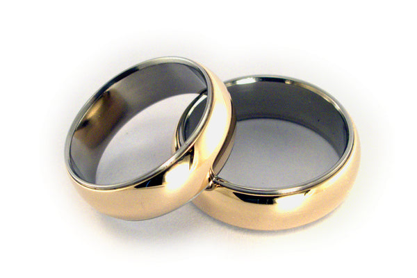 Alianzas de Oro amarillo 18k y Titanio (00550_6N6N)