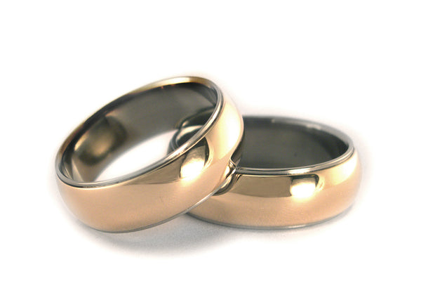 Alianzas de Oro amarillo 18k y Titanio (00550_6N6N)