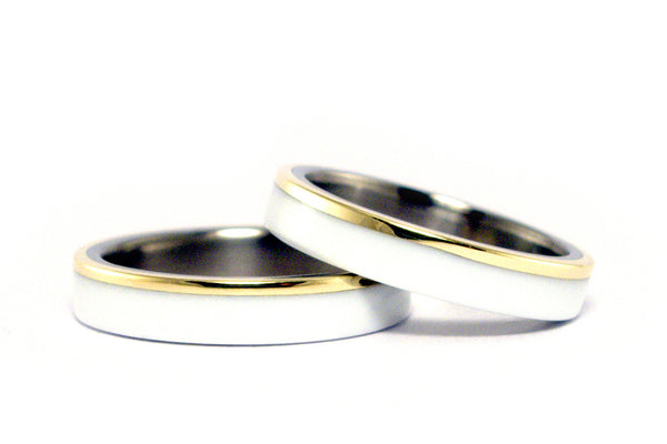 Set alianzas Corian, Titanio y Oro 18k (00624_4N4N)