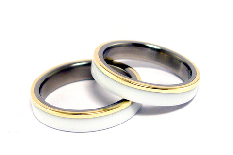 Set alianzas Corian, Titanio y Oro 18k (00624_4N4N)